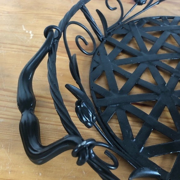 Metal  Floral Decorative Tray - Picture 4 of 7